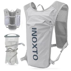 INOXTO Lightweight Hydration Pack - Light Gray Men, Women